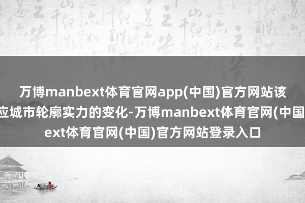 万博manbext体育官网app(中国)官方网站该份榜单不但不错反应城市轮廓实力的变化-万博manbext体育官网(中国)官方网站登录入口
