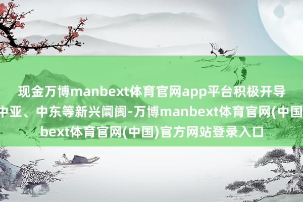 现金万博manbext体育官网app平台积极开导南好意思、非洲、中亚、中东等新兴阛阓-万博manbext体育官网(中国)官方网站登录入口